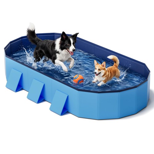 Foldable dog pool large - foldable, 72''