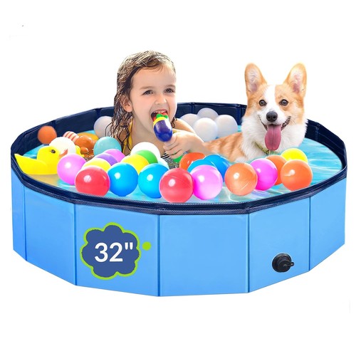 Dog pool foldable pet - dog,