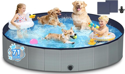 Foldable dog pool for dogs - for,
