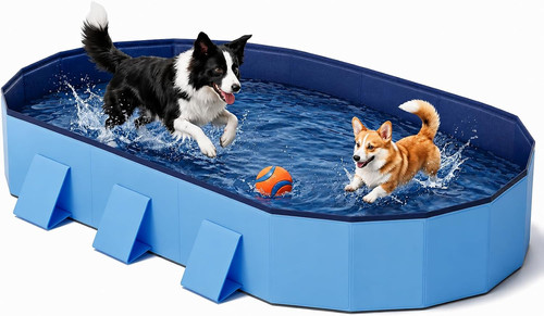 Foldable dog pool - pool,, large