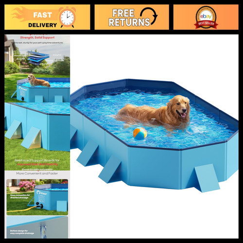 Large dog pool foldable hard - -,