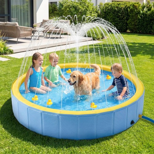 Foldable dog pool - dog, with