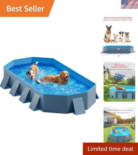 Foldable dog pool - dog,