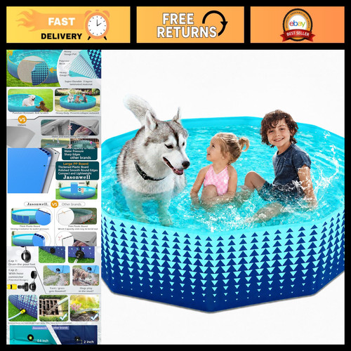 Foldable dog kiddie pool - foldable,
